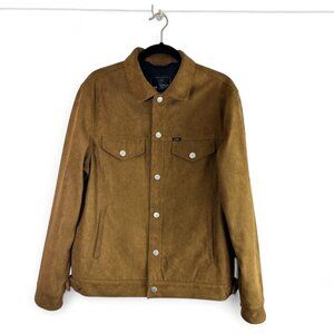 Southern Gents SG Vegan Suede Trucker Jacket Rust Mens sz 40 Medium